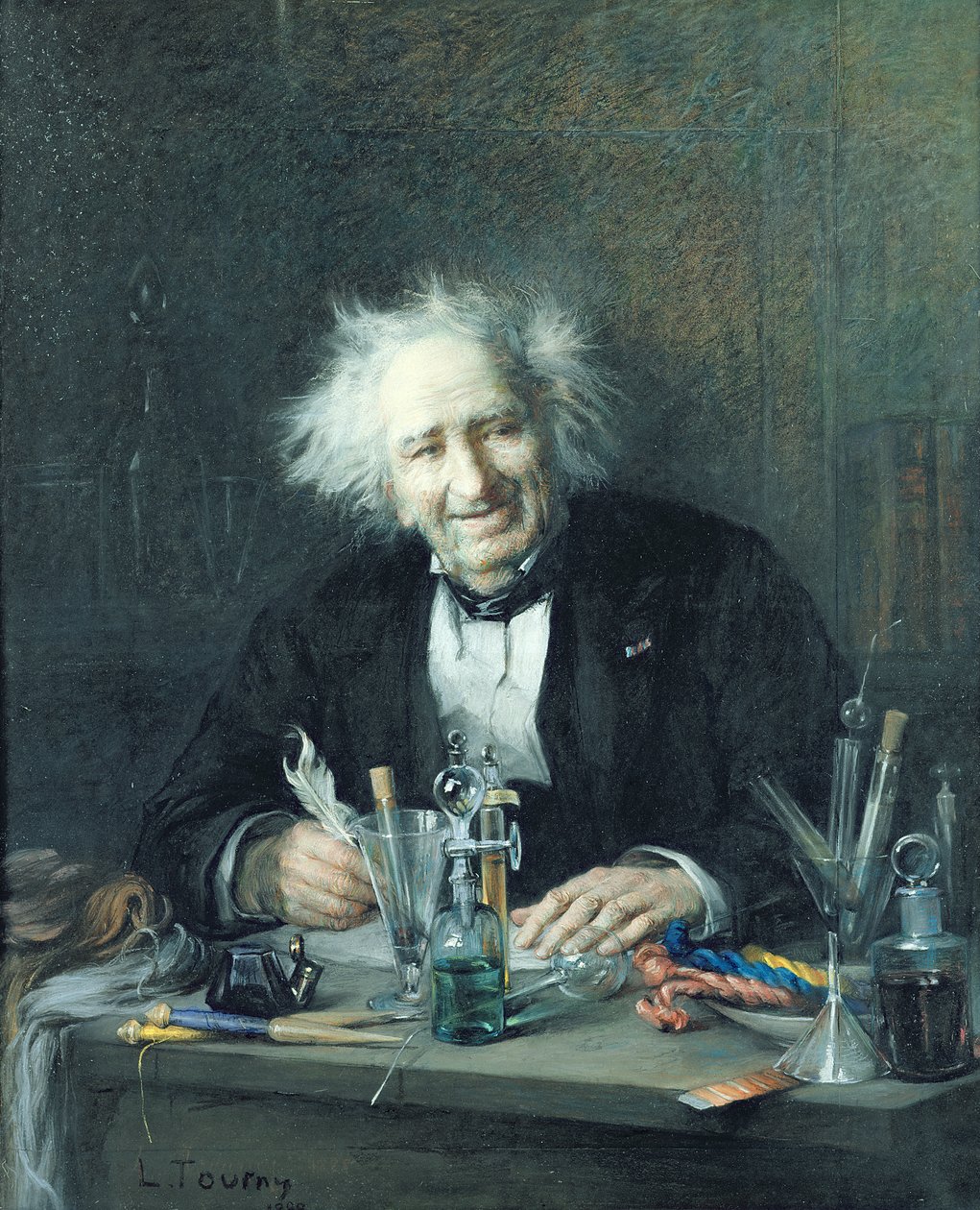 Portrét Michel-Eugene Chevreul (1786-1889) 1888 od Leon Auguste Tourny