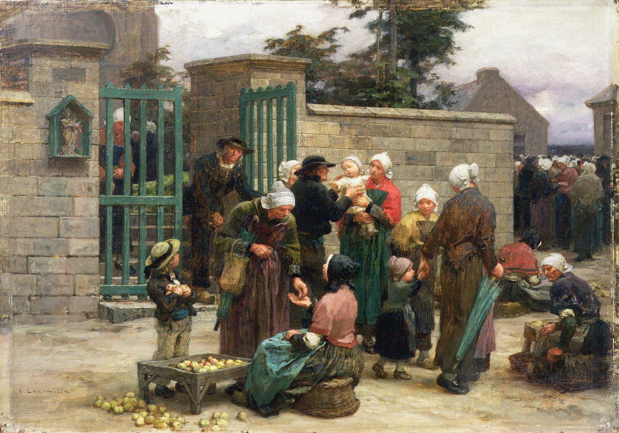 Přijímání nalezenců od Leon Augustin Lhermitte