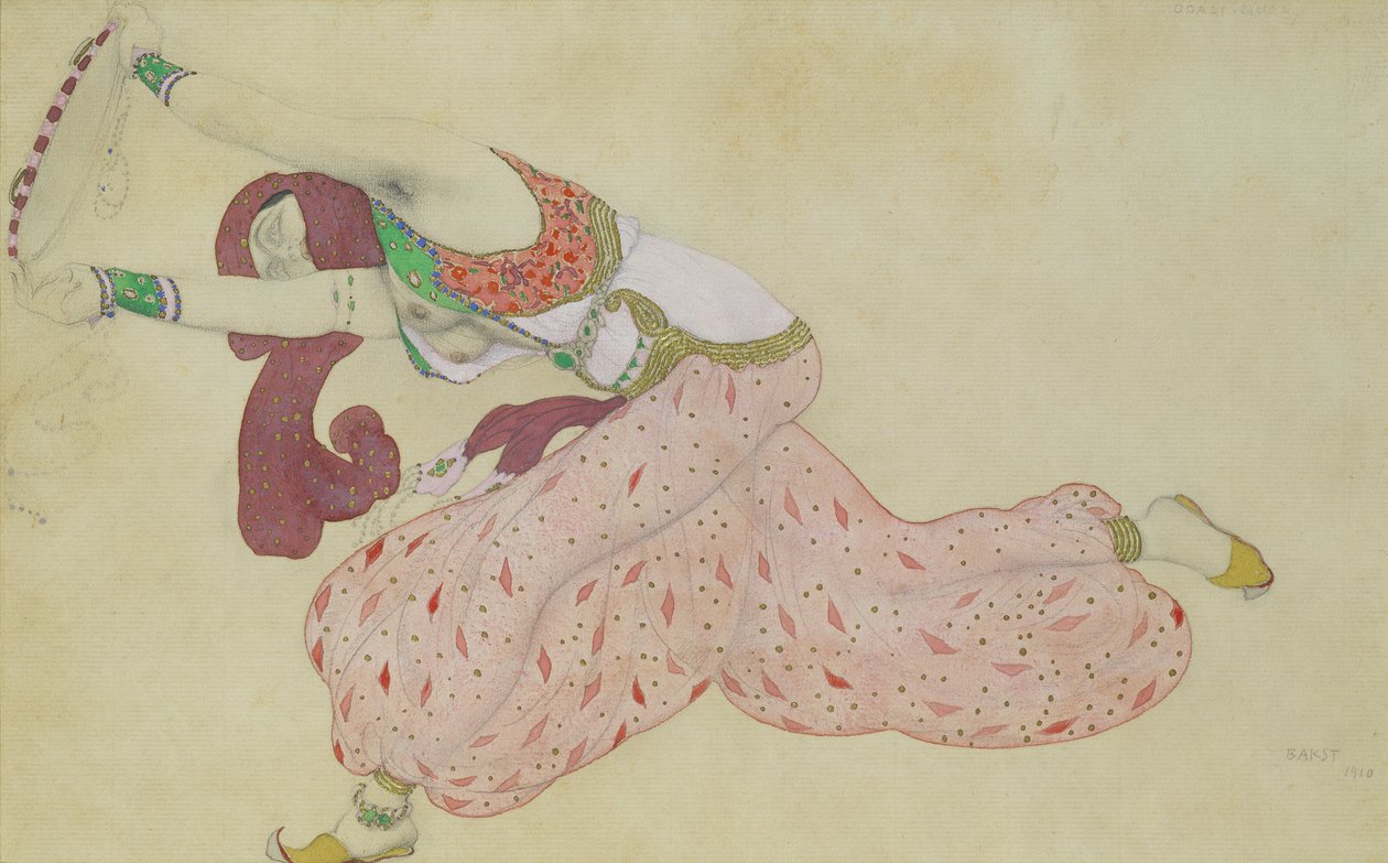 Kostýmní návrh pro Šeherezádu, 1910 od Leon Bakst