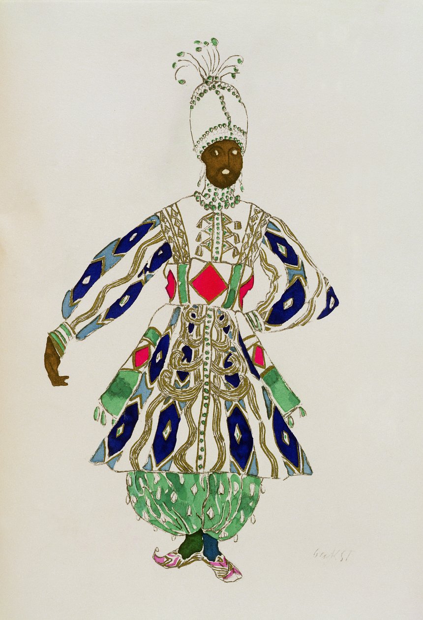 Kostým pro „negra“, od Aladina, 1916 od Leon Bakst