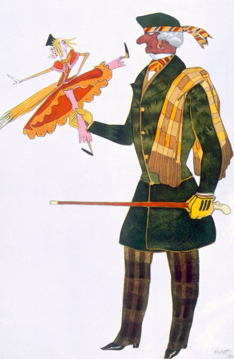 Kostým pro Angličana, z La Boutique Fantastique, 1917 od Leon Bakst