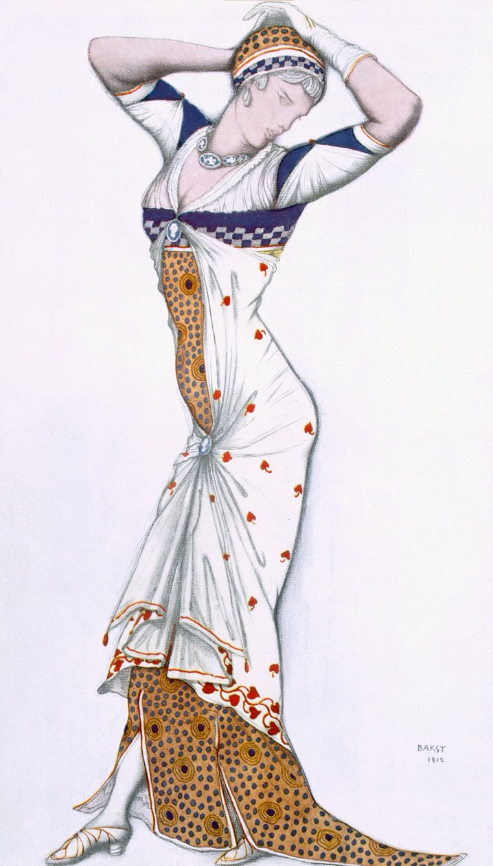 Návrh z knihy Fantazie moderního kostýmu, 1912 od Leon Bakst