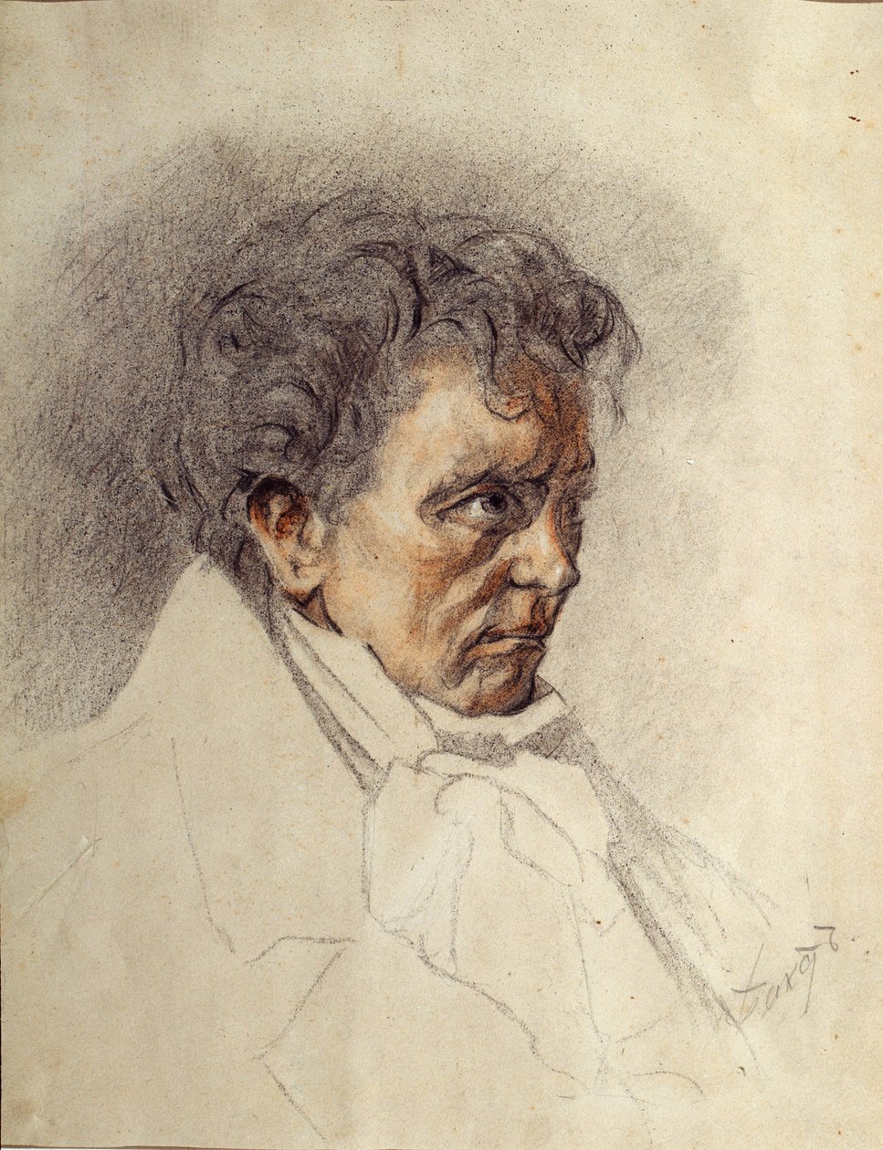 Portrét Ludwiga van Beethovena od Leon Bakst