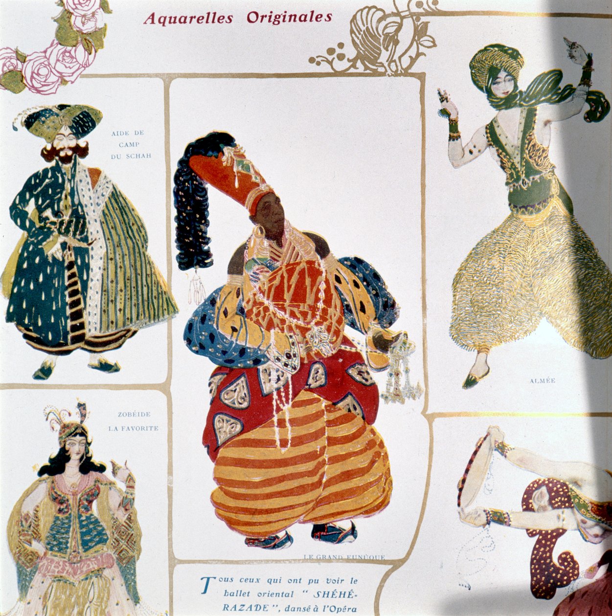 Velký eunuch, kostýmní návrh pro Diaghilevovu inscenaci baletu „Šeherezáda“, 1910 od Leon Bakst