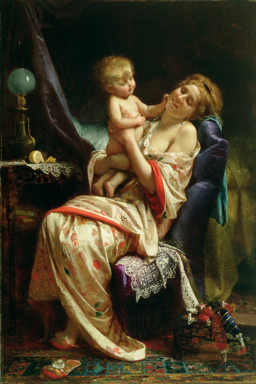 Mateřství, 1873 od Leon Bazile Perrault
