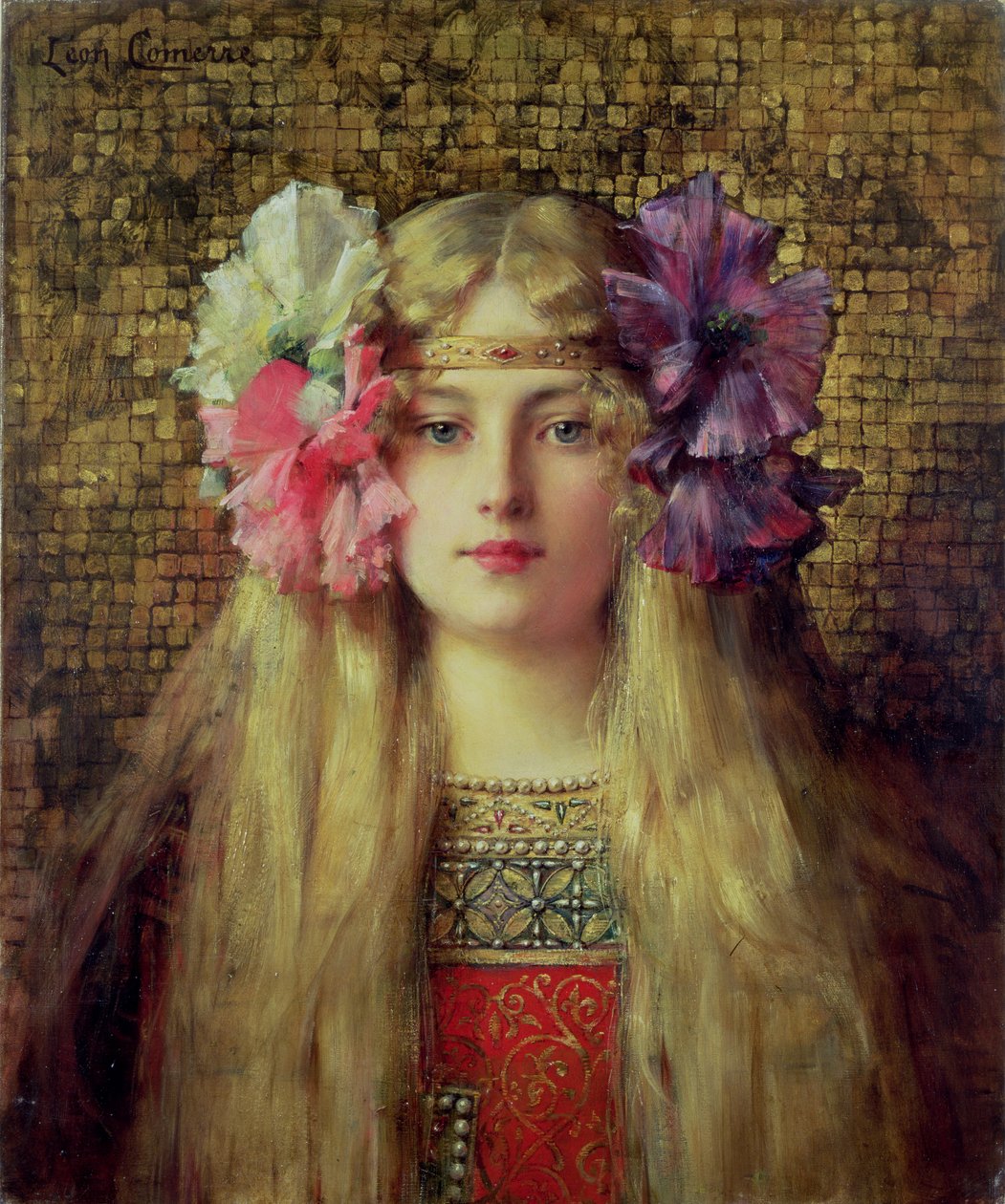 Blonďatá žena od Leon Francois Comerre