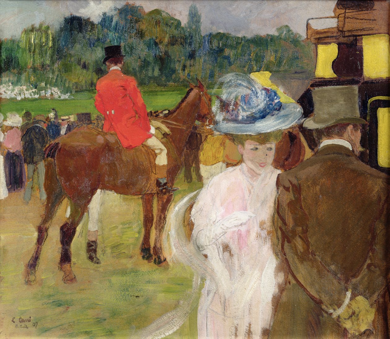 Na závodech v Auteuil, 1907 od Leon Georges Carre