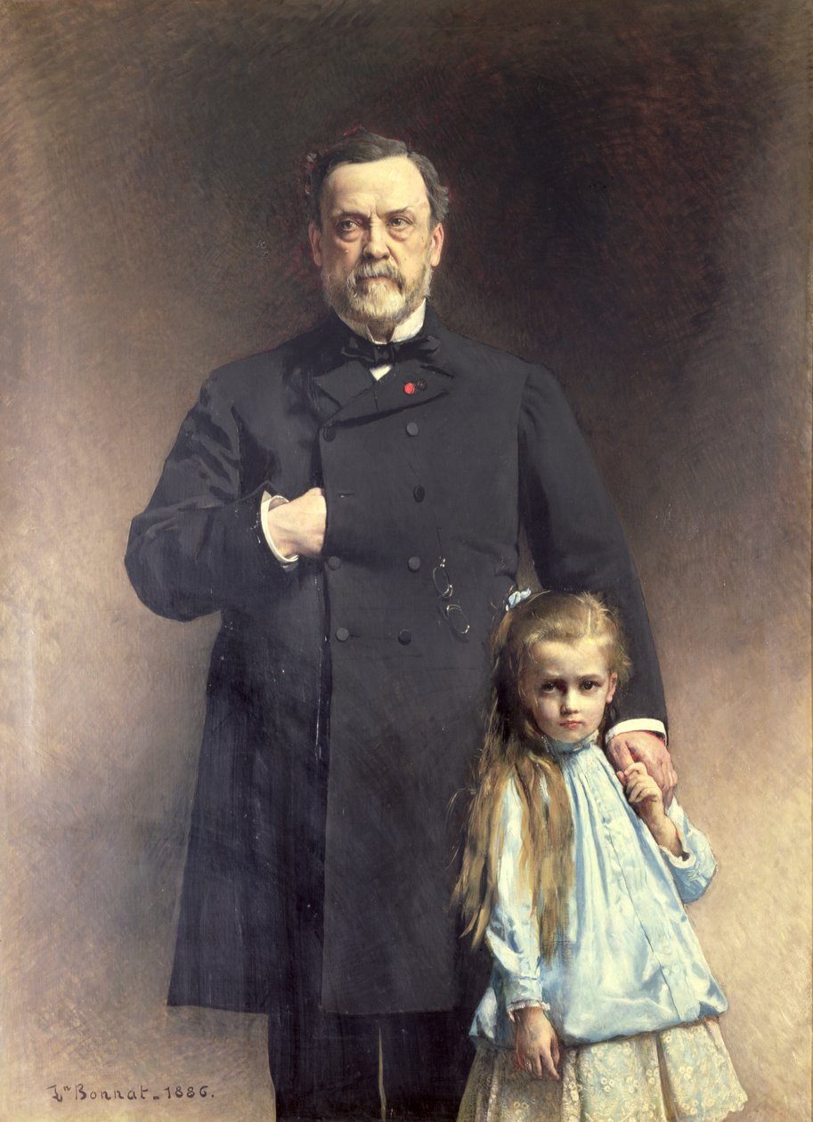Louis Pasteur (1822-95) a jeho vnučka Camille Vallery-Radot (1880-1927) 1886 od Leon Joseph Florentin Bonnat