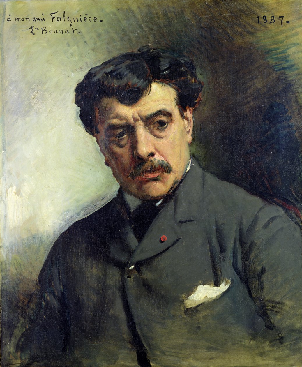 Portrét Alexandra Falguiere (1831-1900) 1887 od Leon Joseph Florentin Bonnat