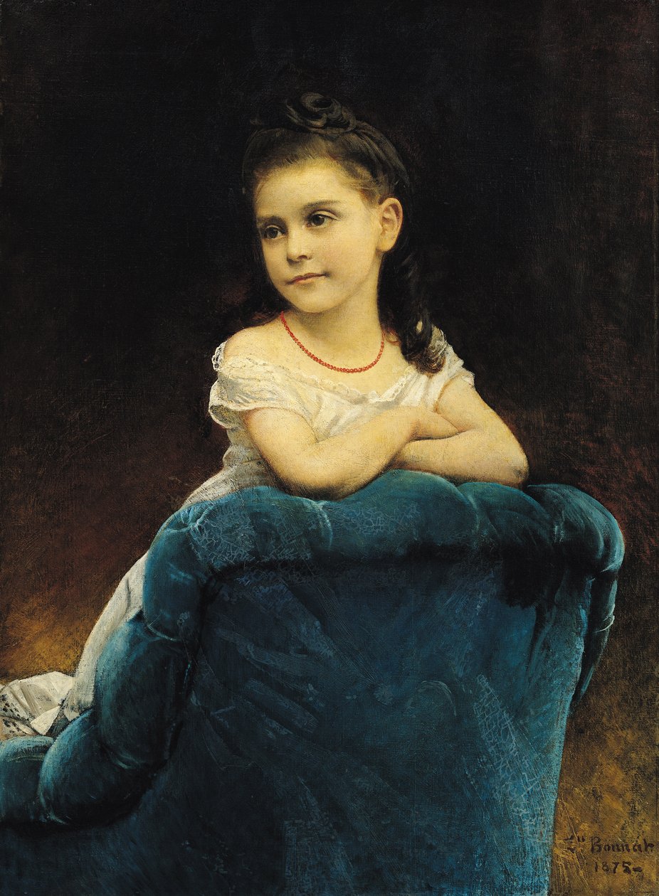 Portrét mademoiselle Franchetti, 1877 od Leon Joseph Florentin Bonnat