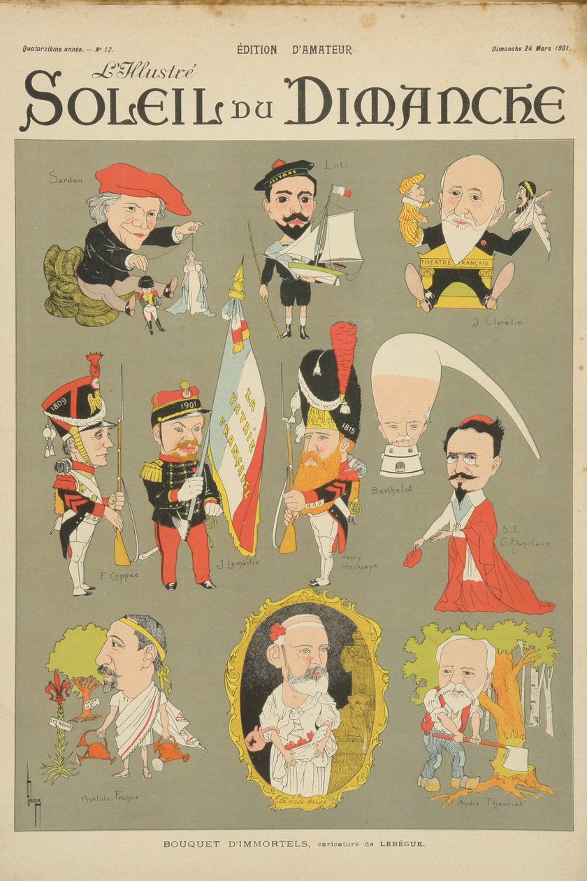 Karikatura členů Academie Francaise, z obálky 