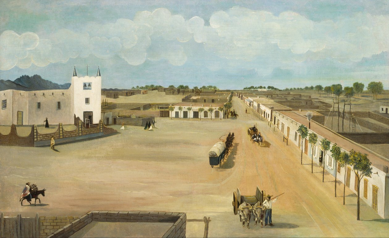 Old Mesilla Plaza od Leon Trousset