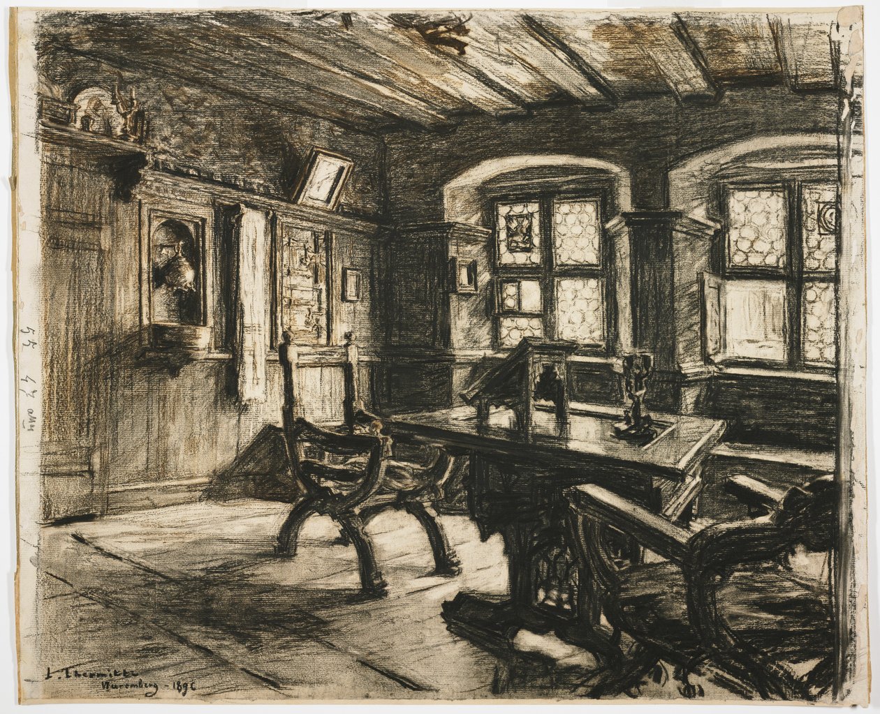 Durerův pokoj v Norimberku, 1896 od Leon Augustin Lhermitte