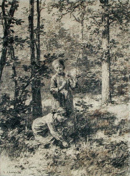Sbírání konvalinek od Leon Augustin Lhermitte
