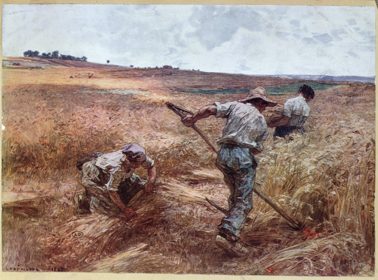 Scéna sklizně, 1897 od Leon Augustin Lhermitte
