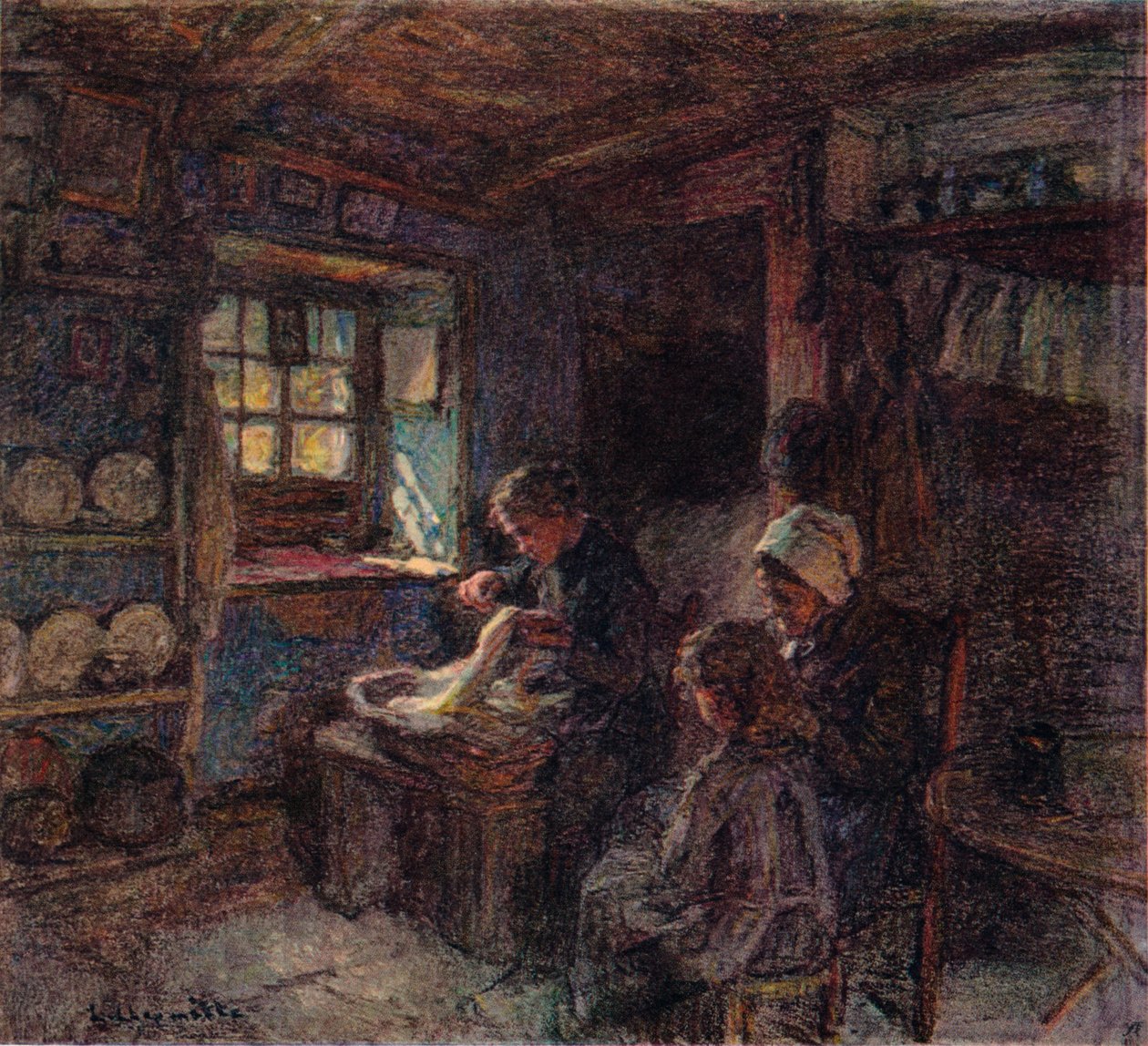 Les Dentellieres, c1888 od Leon Augustin Lhermitte