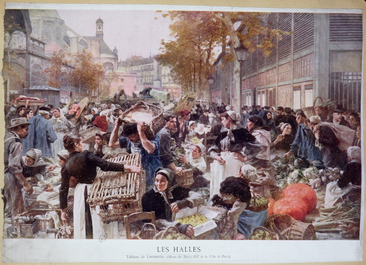 Les Halles, 1893 od Leon Augustin Lhermitte