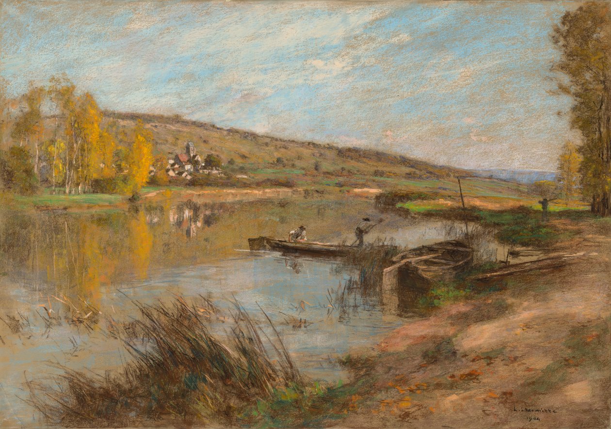 Quai au Sable, Chartèves, 1904. od Leon Augustin Lhermitte