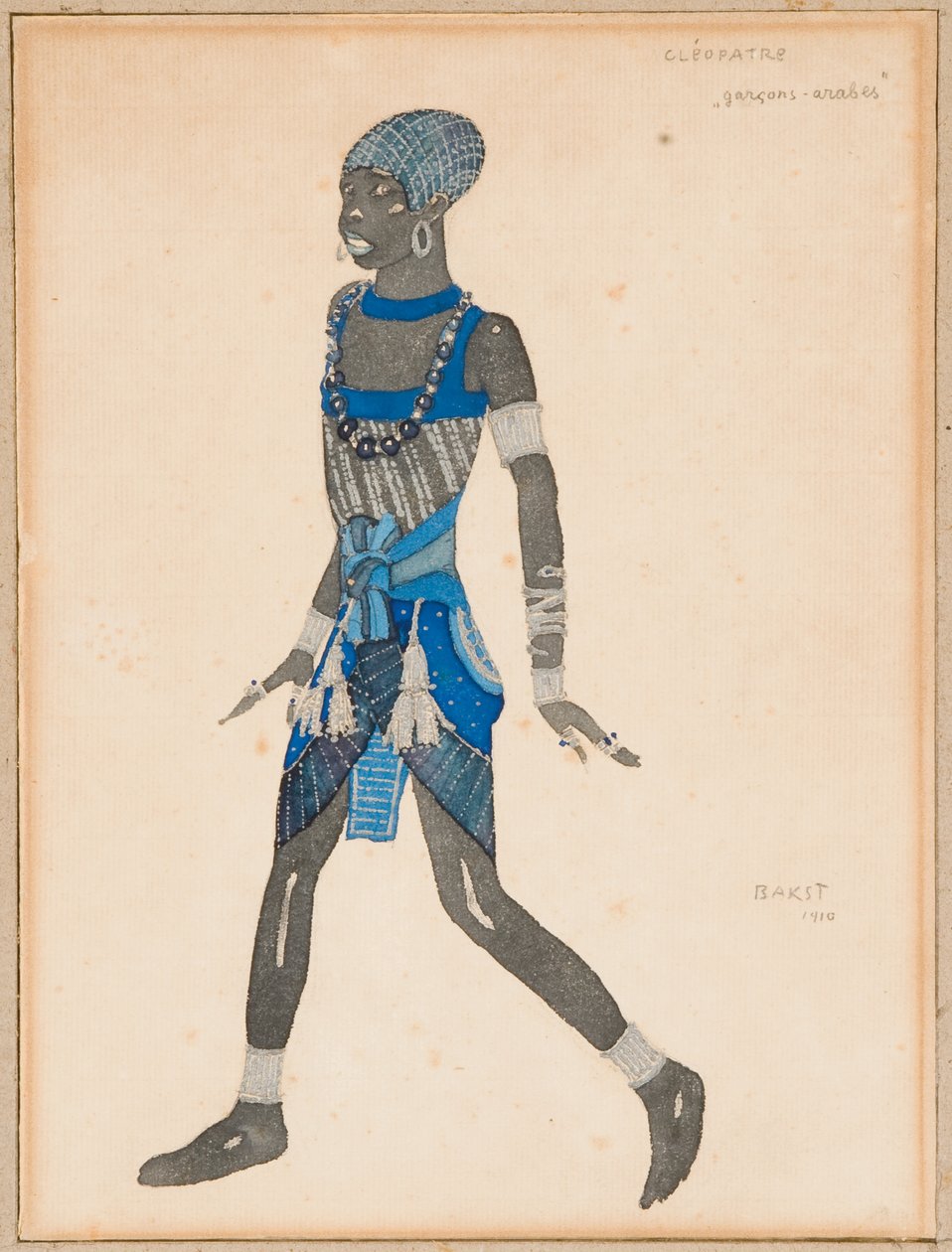 Kostýmní návrh pro "Kleopatru", 1910 od Leon Bakst