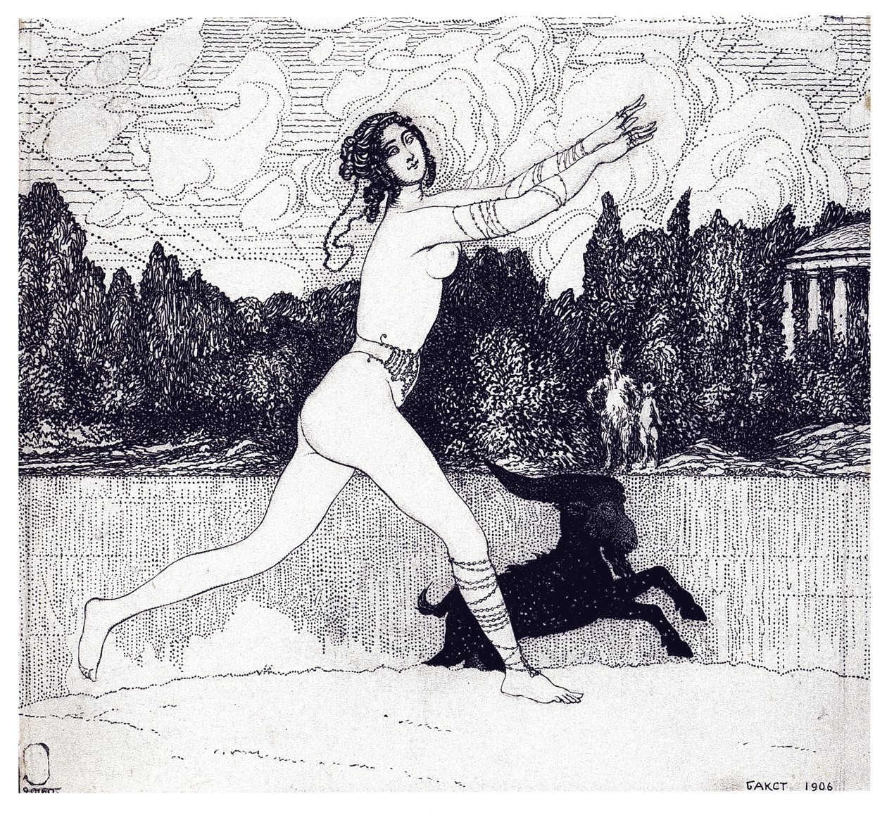 Ancient Vision magazine Zolotoe Runo 1906 no. 4, 1906 od Leon Bakst