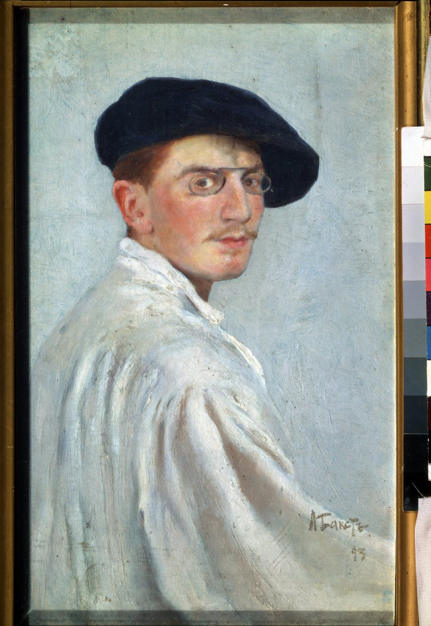 Autoportrét. Obraz Leona Baksta (1866-1924). Olej na plátně, 34 x 21 cm od Leon Bakst