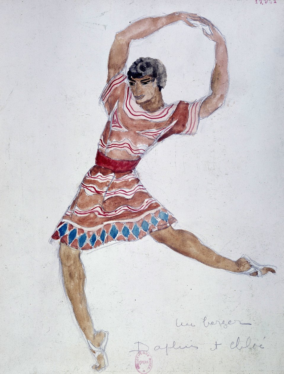Kostým Bakst pro „Daphnis a Chloé“ od Michela Fokina od Leon Bakst
