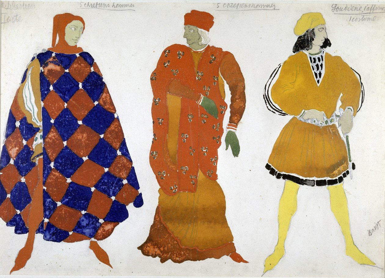 Kostým Bakst pro „Mučedníka ze San Sebastianu“ od Leon Bakst
