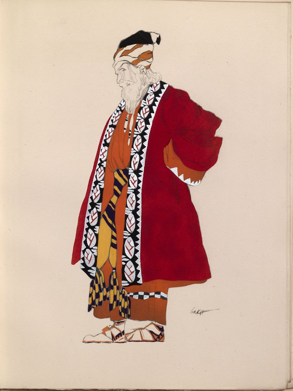 Design kostýmu od Leon Bakst