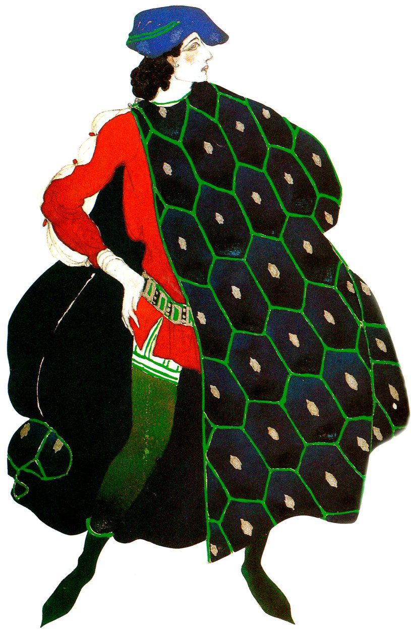 Návrh kostýmů pro balet Gabriele dAnnunzios Mučednictví svatého Šebestiána, c1911 od Leon Bakst