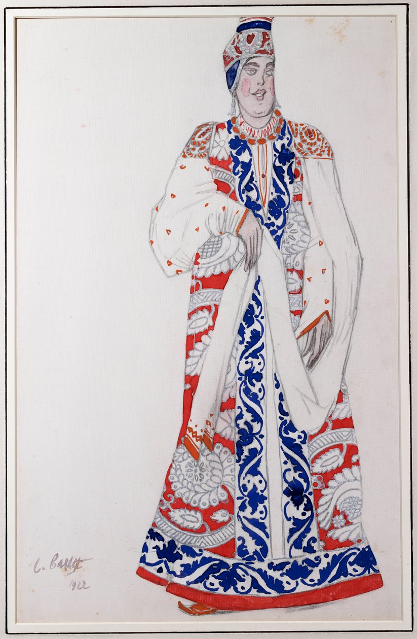 Kostýmní návrh pro "Moskwa", 1922 od Leon Bakst