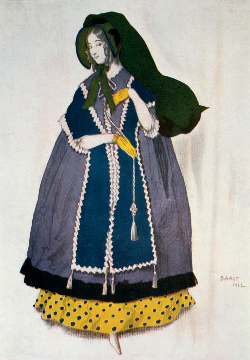 Návrh kostýmů pro balet Les Papillons, 1912. od Leon Bakst