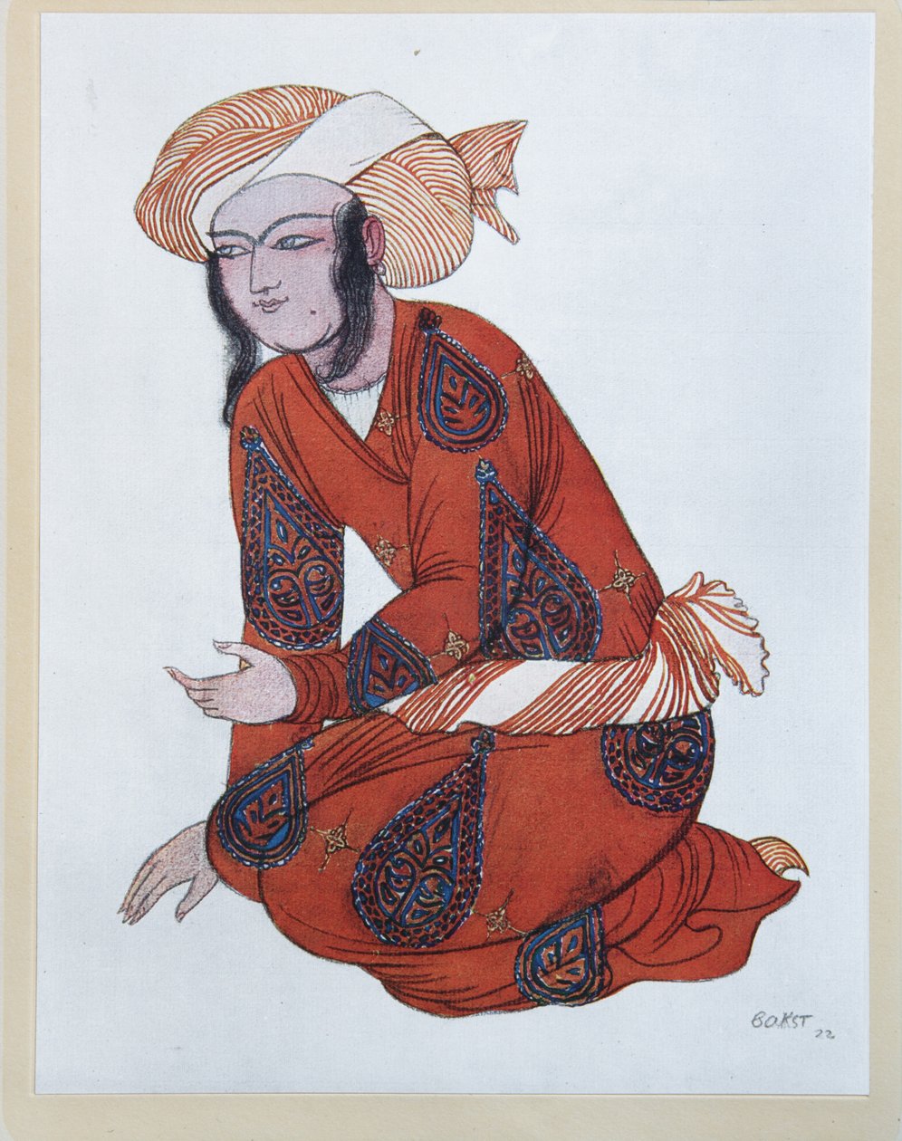 Kostýmní návrh pro balet Šeherezáda od N. Rimského-Korsakova, 1922 od Leon Bakst