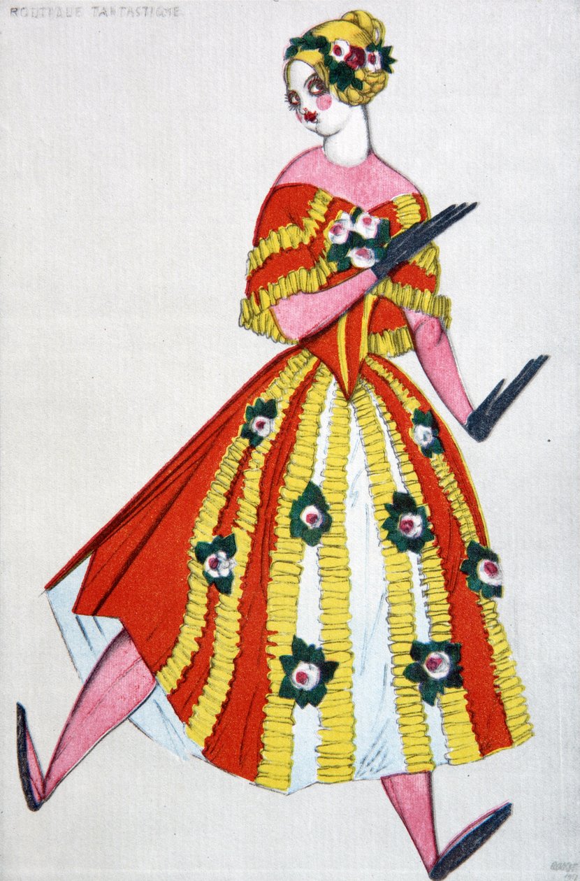 Návrh kostýmů pro balet The Magic Toy Shop od G. Rossiniho, 1919 od Leon Bakst