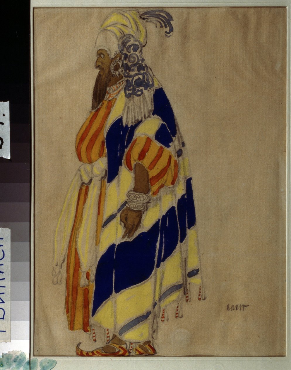 Návrh kostýmů pro balet ""Islamey"" od Mily (Mili, Milli) Alexejeviče Balakireva (1837-1910). Kresba Leona Baksta (1866-1924). Tempera na papíře Státní gruzínské muzeum umění, Tiflis (Tbilisi). od Leon Bakst