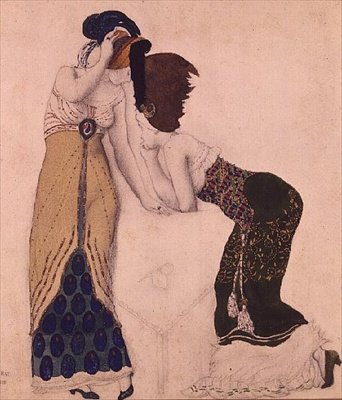 Moderní šaty od `` Fantasie Sur le Costume Moderne 