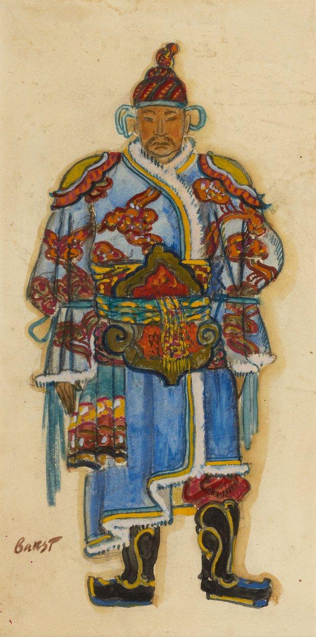 Orientální kostýmní design od Leon Bakst