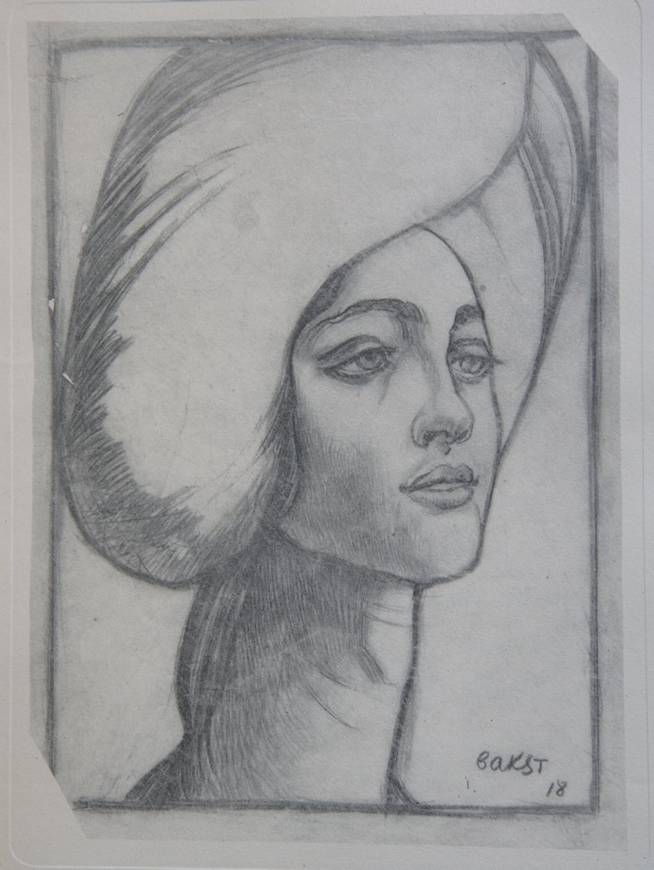 Portrét madame T., 1918 od Leon Bakst