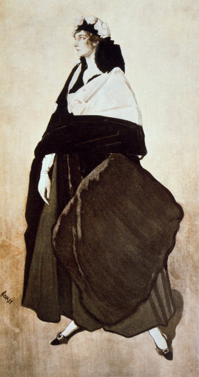 Portrét baletky a patronky Idy Rubinsteinové, 1921 od Leon Bakst