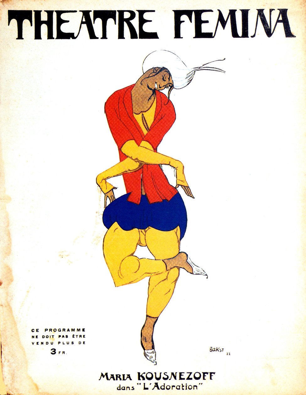 Plakát k baletu Igora Stravinského Svěcení jara, 1911 od Leon Bakst