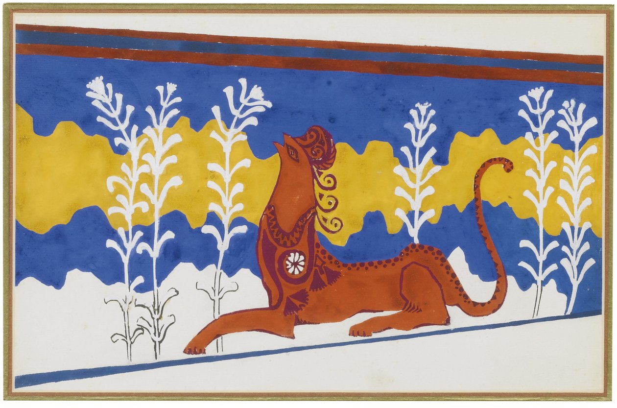 Scénografie pro Ballet Phèdre, cca 1923 od Leon Bakst