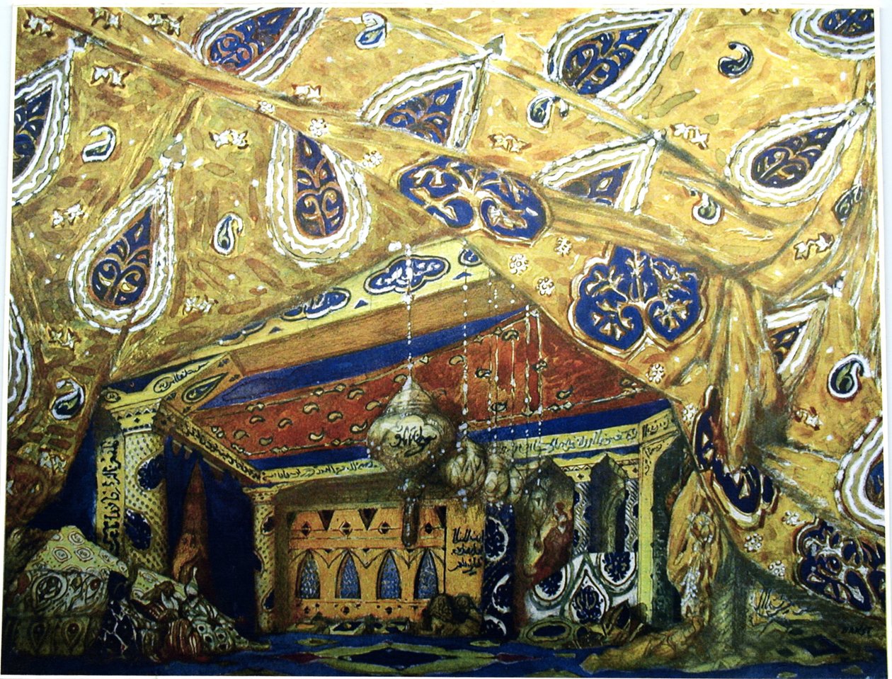 Scénografie k baletu Šeherezáda N. Rimského-Korsakova, 1910 od Leon Bakst