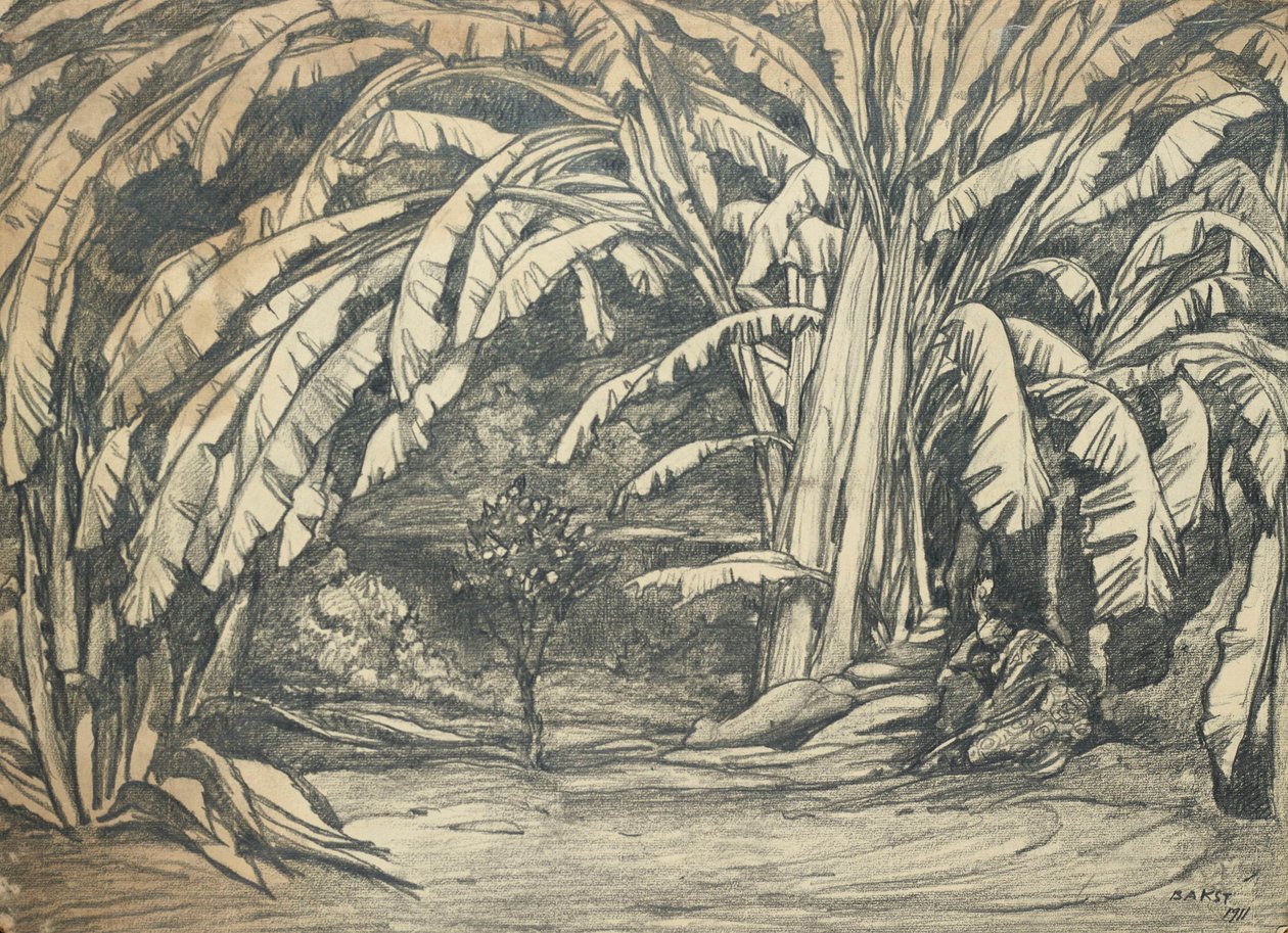 Scénický návrh k baletu Spící krasavice P. Čajkovského, 1911. od Leon Bakst