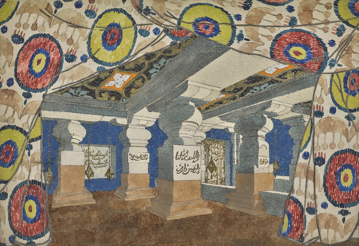 Scénický design pro revue Aladin aneb báječná lampa, 1919. od Leon Bakst