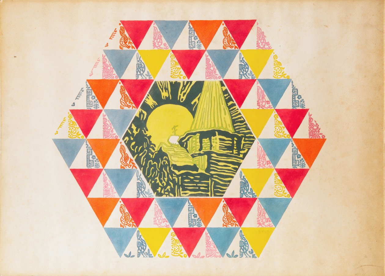 Textilní design, cca 1923-1924. od Leon Bakst