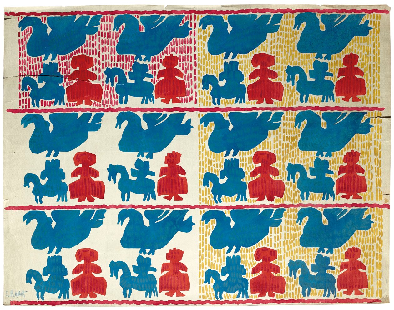 Textilní design, počátek 20. století.. od Leon Bakst