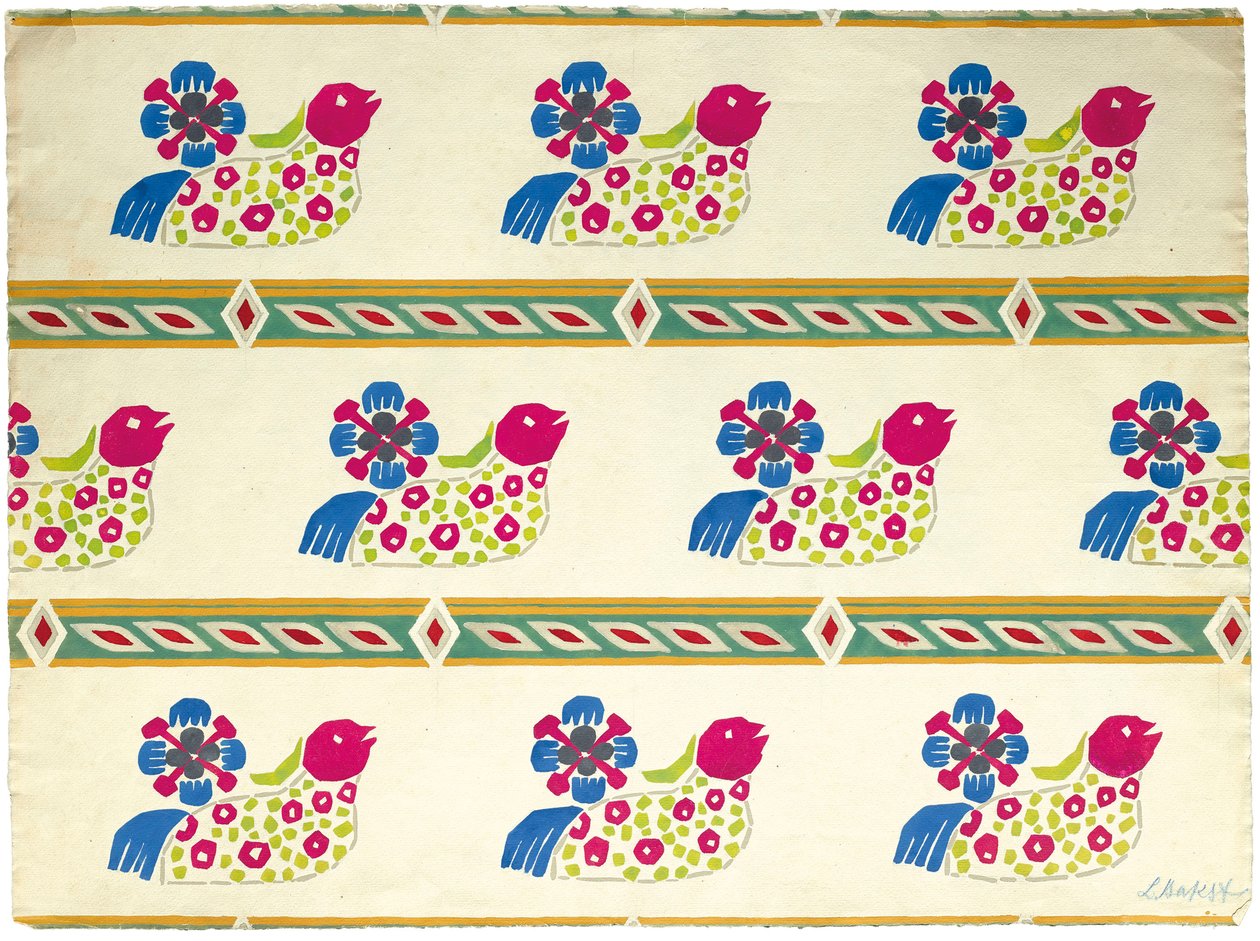 Textilní design, počátek 20. století.. od Leon Bakst