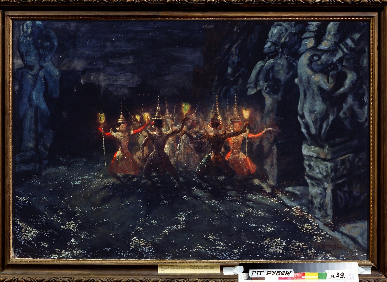 Siamský svatý tanec od Leon Bakst