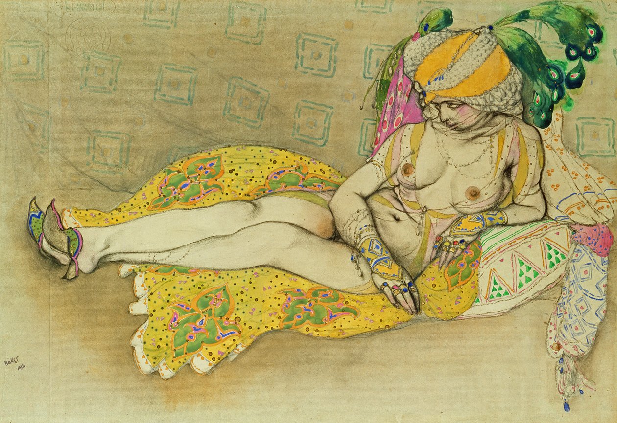 Žlutá sultána od Leon Bakst