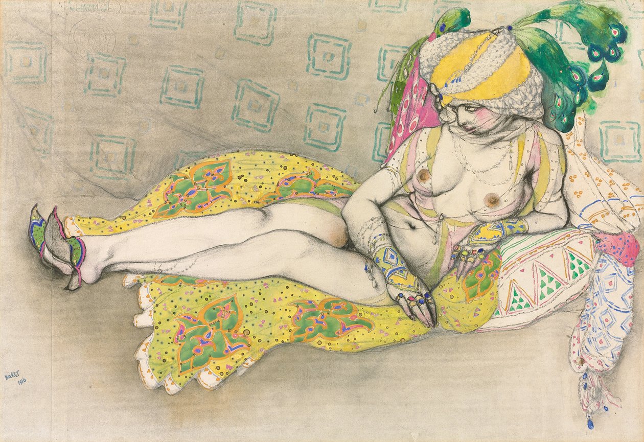 Žlutá sultána, 1916 od Leon Bakst