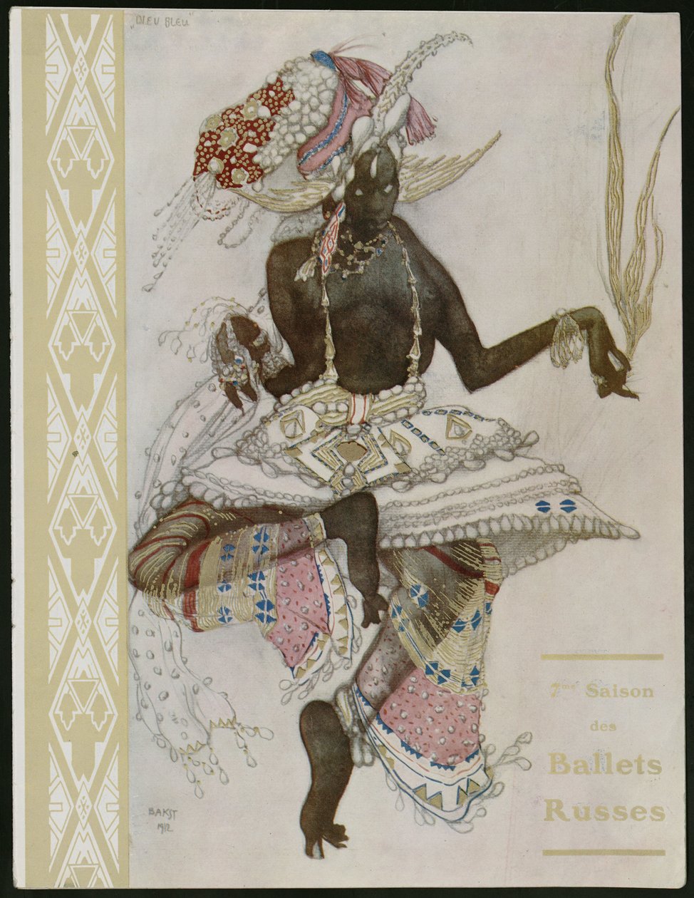 Titulní strana programu Suvenýr pro Ballets Russes od Leon Bakst